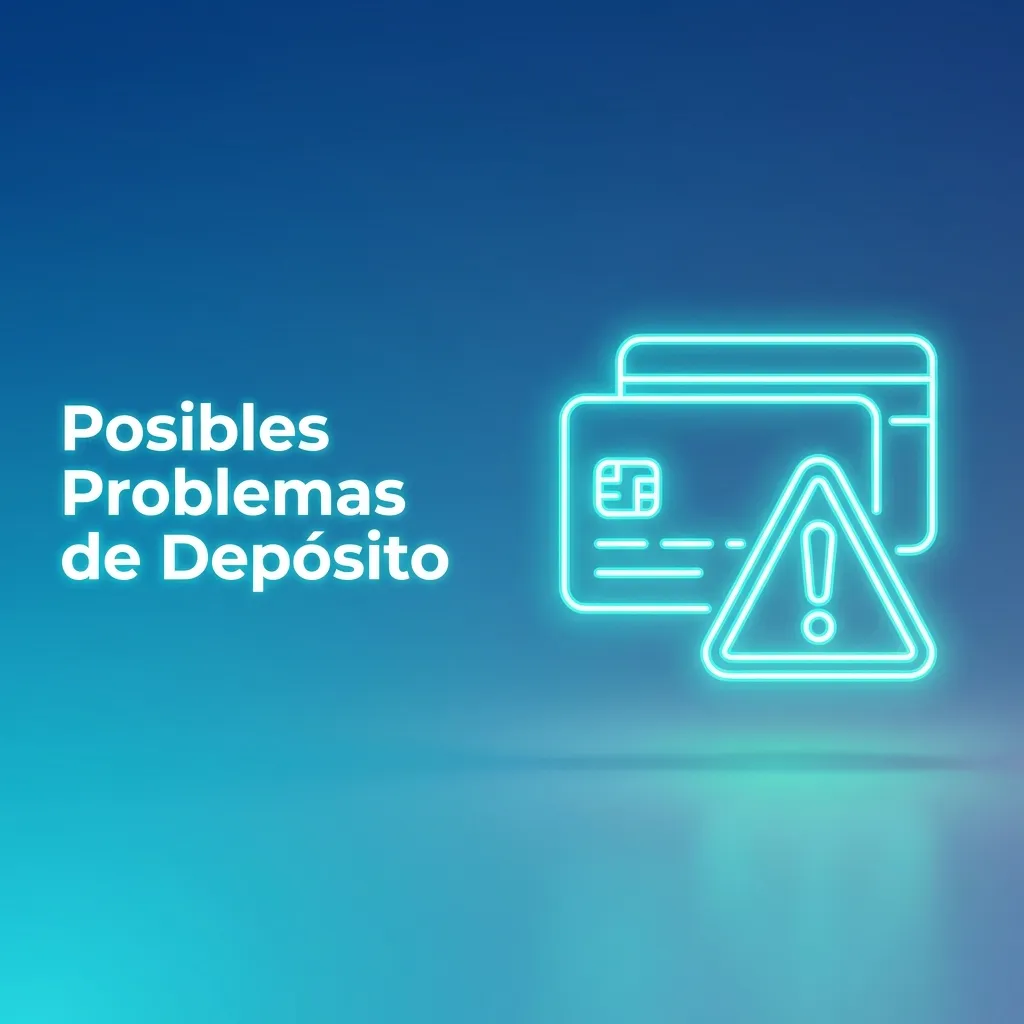Illustration showing common deposit problems with icons for card errors, bank limits, verification, and technical issues