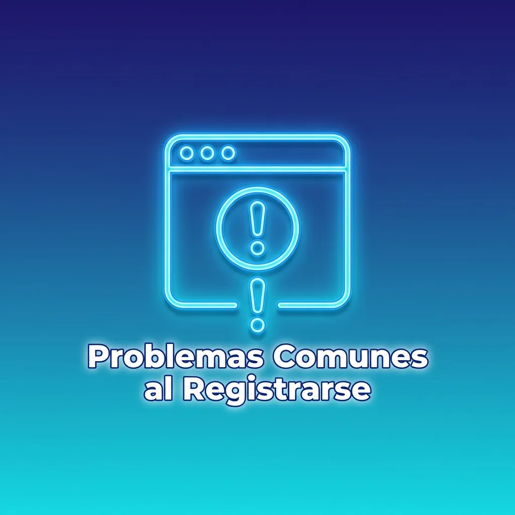 Common registration problems guide showing verification codes, duplicate accounts, form errors, and troubleshooting tips