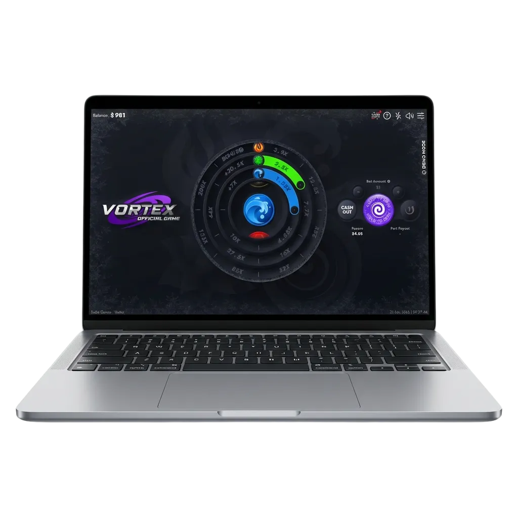 Jugador probando Vortex de Turbo Games en modo demo gratis sin riesgo en Argentina