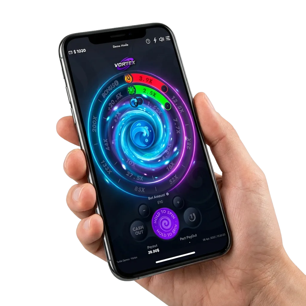 Juego Vortex en 1xbet Argentina con multiplicadores crecientes y bono de bienvenida de hasta 220,000 ARS