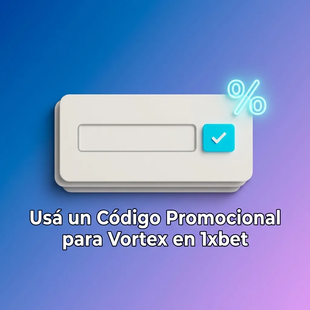 Players entering promotional code on 1xbet platform to unlock bonuses for Vortex game